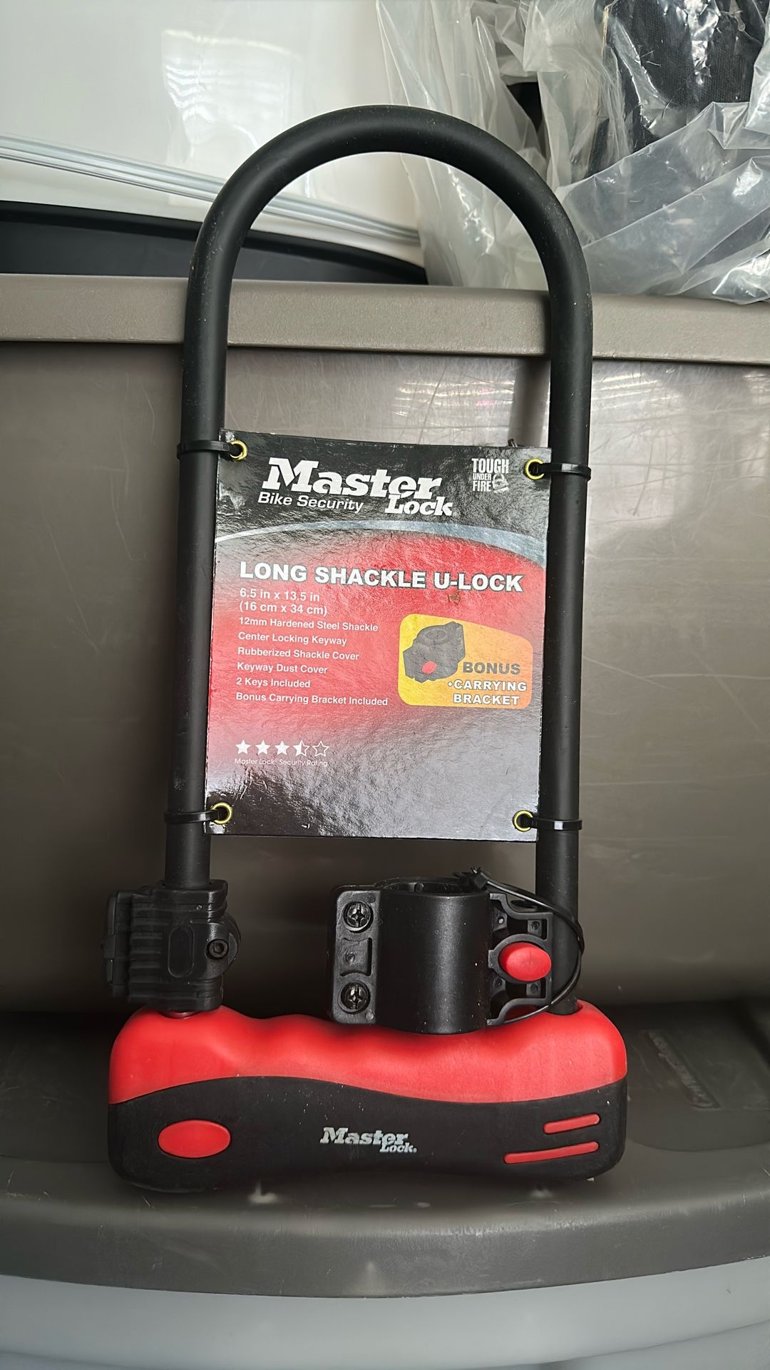 Master Bike Security Lock (Long Shackle U-Lock)