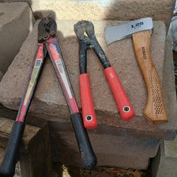 Bolt Cutters And Hatchet