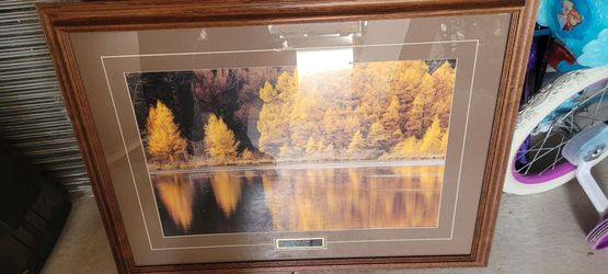 Frame Autumn gold print 24 x 32