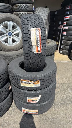 265/70R16 ARROYO ( 4 NEW TIRES ) INSTALLED AND BALANCE // 4 LLANTAS NUEVAS INSTALADAS