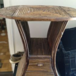 Vintage Decorative Wicker Table