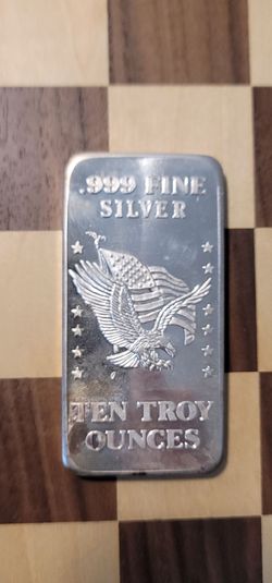 1981 Ten Troy Ounces .999 fine Silver Bar