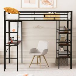 Twil loft bed with with desk