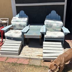 Homemade Patio Furniture And Reclaimed Wood Foundation