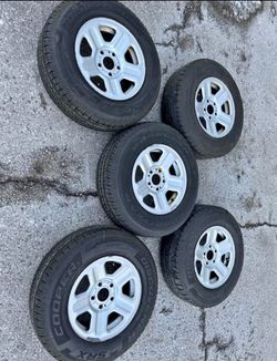 16” Jeep Grand Cherokee Wrangler We Finance Package Rims Wheels Tires Set Of 5 Factory