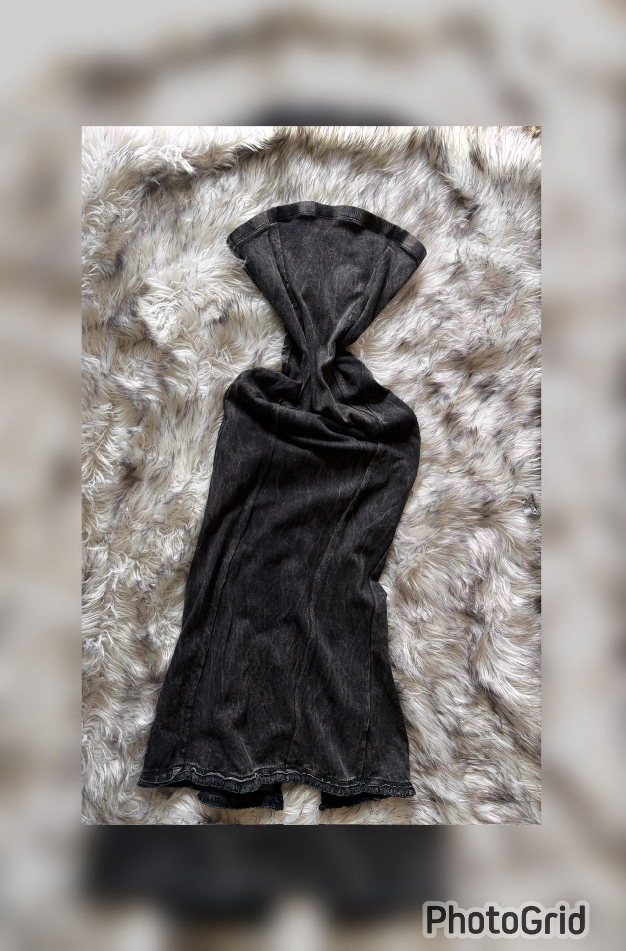 Black Wash Mermaid Dress