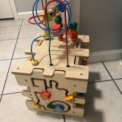 Wooden Activity Cube 