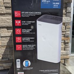 Toshiba smart Portable AC  6000 BTU Smart Portable Air Conditioner 250 sq ft.