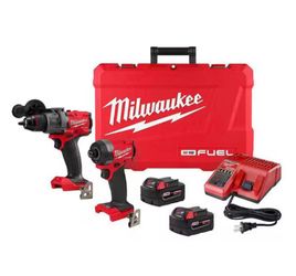 M18 FUEL 18V Lithium-Ion Brushless Cordless Hammer Drill and Impact Driver Combo Kit (2-Tool) with 2 Batteries