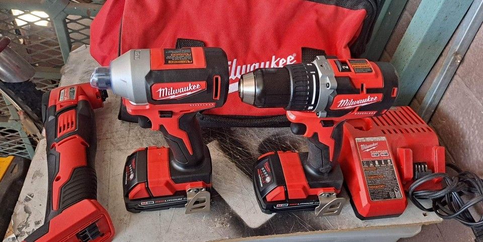 New! Milwaukee M18 Brushless Impact, Multi tool, Drill, Charger,
