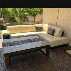 Leather Sectional Only $450 (Originally $3,000)