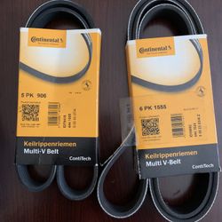 BMW A/C Air Condition Drive Belt and Alternator Power Steering Belt 