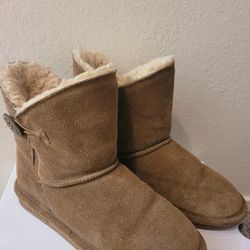 Tan Fur Boots