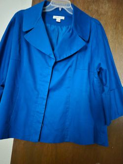 Coldwater Creek BlueJacket   SIZE 12