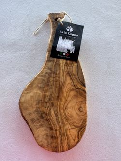 New Arte Legno Solid Olive Wood Cutting Board 5 1/4” W x 11 3/4” L