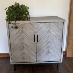 Gray Storage Cabinet 