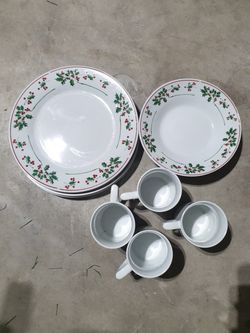 Christmas plates