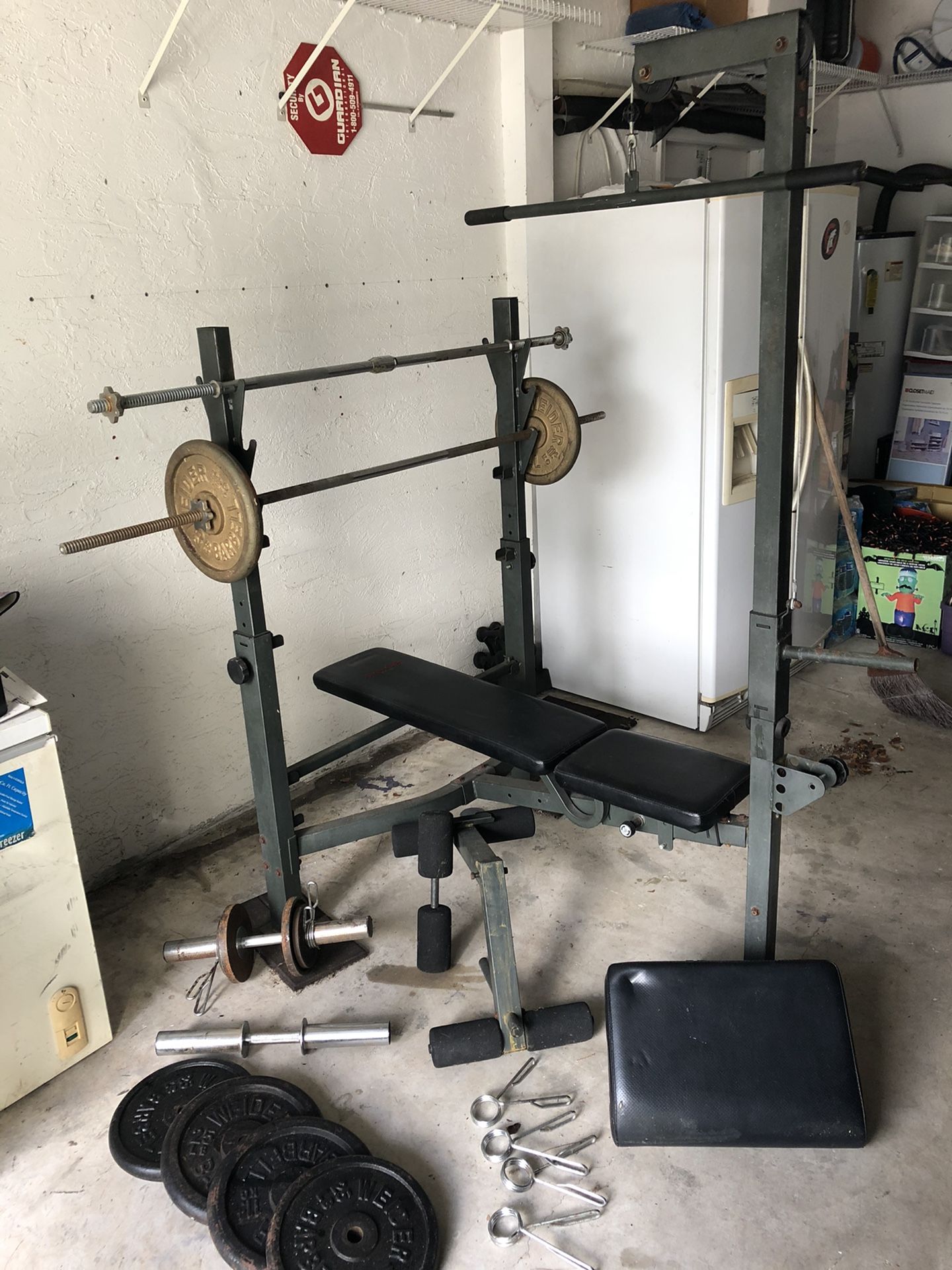 Pro-Form 630 Exercise Bench with six plates included