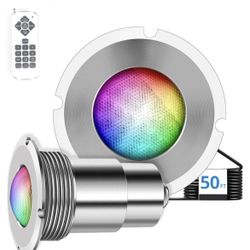 Pool Lights for Inground Pool, 1.5 Inch LED Color Inground Pool & Spa Light, IP68 Waterproof Nichele