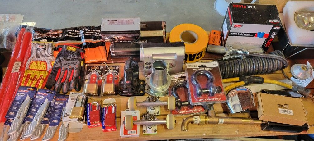 Safety Supplies, Locks, Gloves, Ect.