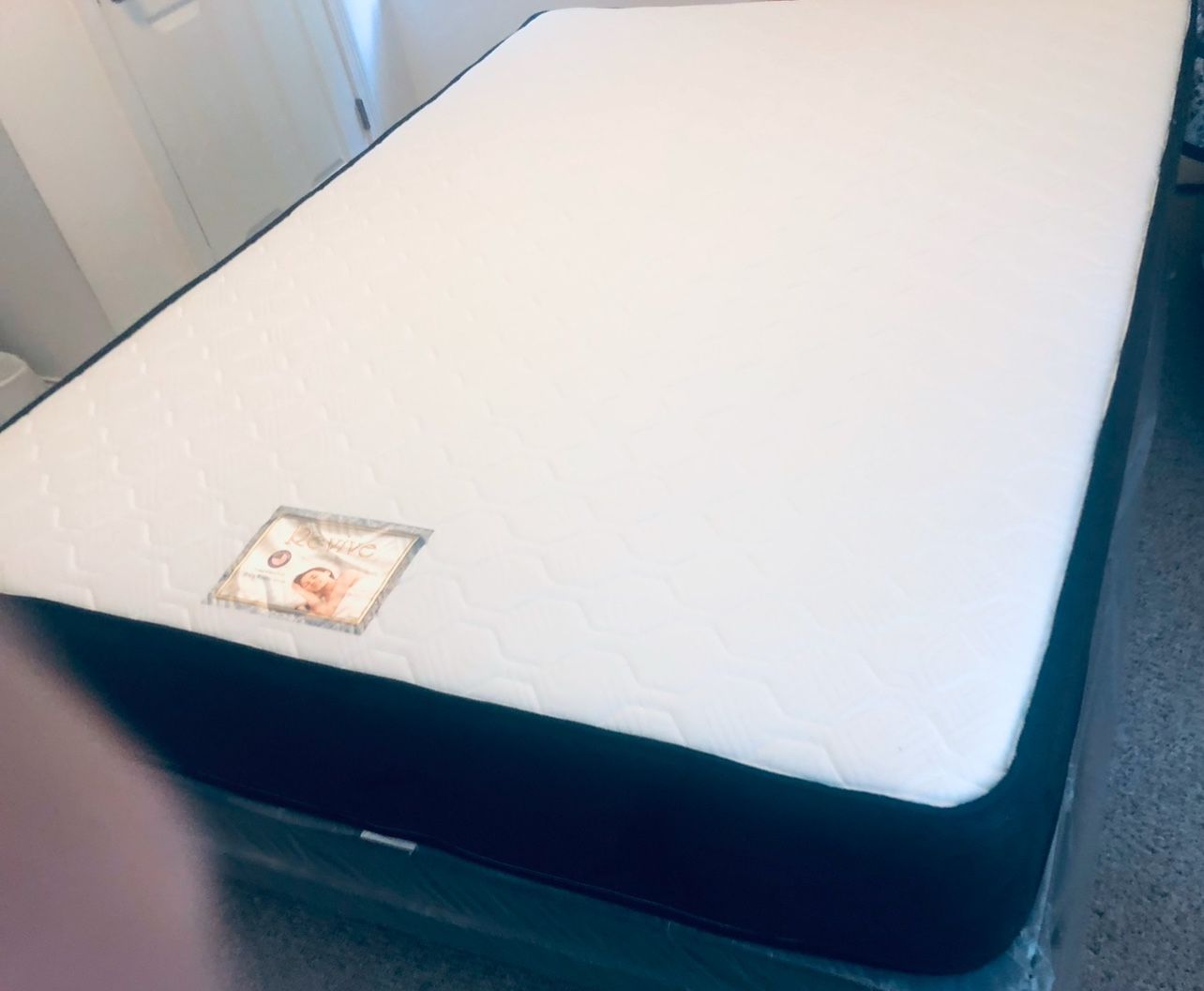 Queen Size Mattress 12”thick With Box Spring Brand New Delivery Available