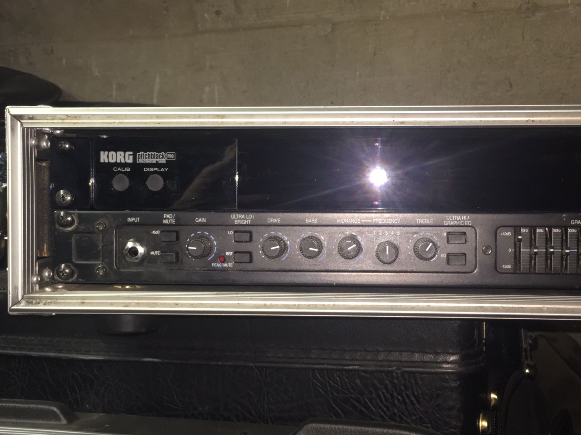 Ampeg SVT SVP Tube Preamp and Korg Pitchblack Tuner