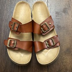 Womans Brown Sandals Size 7.5 