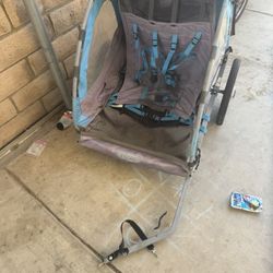 Double Seat Bike Trailer 