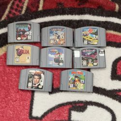 Nintendo 64 With 8 Games