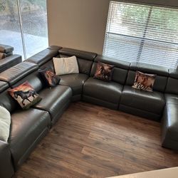 Reclining Sectional And Matching Couch