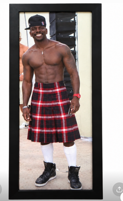 Framed Art Photograph – Black Man in Scottish Kilt – $50 - $50 (Chelsea)