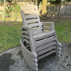 Stackable Outdoor Rocking Chairs