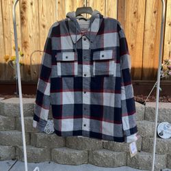 New Levi’s Button Up Fur Jacket Size XXL