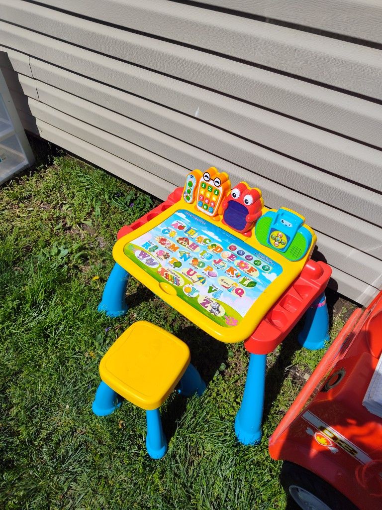 Getting Ready For School Learning Disk With Stool What You See Is All I Have Needs New Batteries Only 