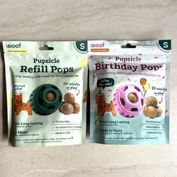 WOOF Pupsicle Treat Dispensing Dog Toy & Treat-$FIRM