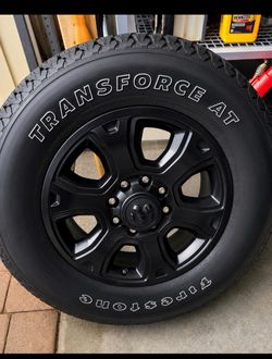 4 Firestone transforce tires and rims. 20"
