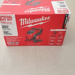 Milwaukee tire inflator open box never used