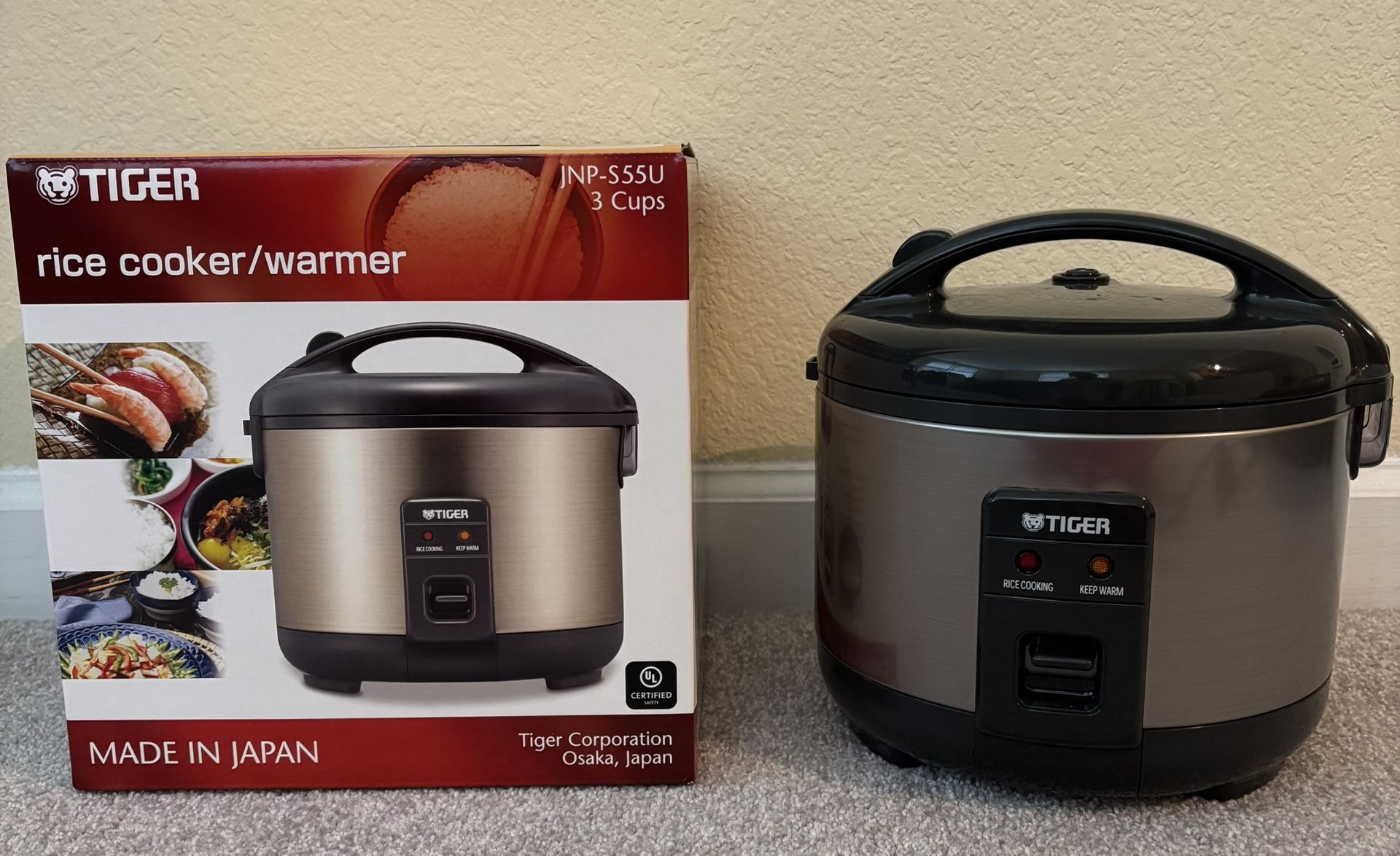 Tiger 3 cup Rice Cooker / Warmer