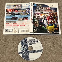 Super Smash Bros. Brawl (Nintendo Wii, 2008) No Manual Tested