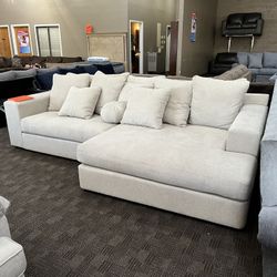 Deep Oversized White Cream Sectional
