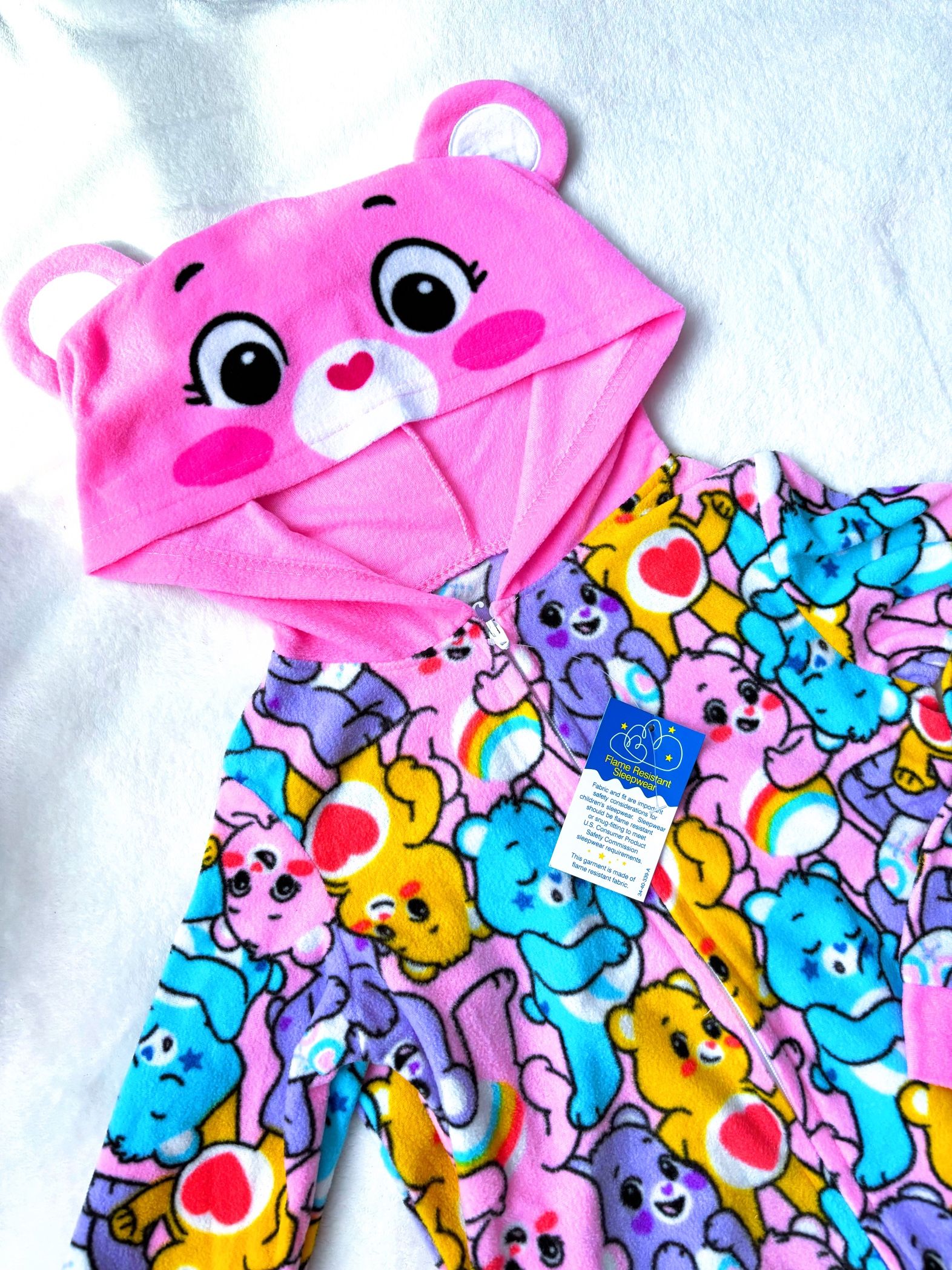 ✨NWT CARE BEARS FLEECE PJ’S CARE BEARS PAJAMAS CARE BEAR OUTFIT 4/5 T✨