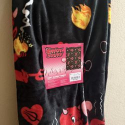 hot stuff valentines blanket 
