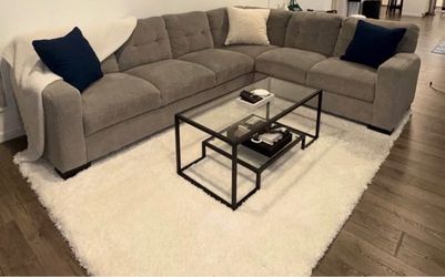 L Shaped Sectional - Grey