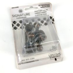 SIGNATURE HARDWARE SHUT-0FF VALVE  5/8" X 3/8" - OIL RUBBED BRONZE SH212ORB