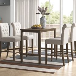 4 Stools And Dining Table 