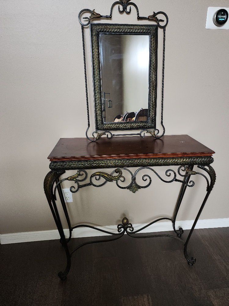  Ornate Openwork Console Table (4 Pieces)
