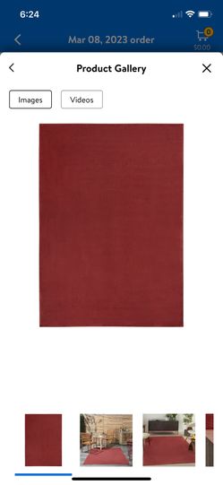 6’ X 9’ Brick Red Area Rug