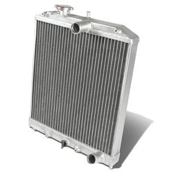 DNA Aluminum Radiator RA-HC92-42-2 Compatible with Honda D15/16/B18 1.5L/1.6L/1.8L I4 MT 2-Row Dual/Double Core T-6061