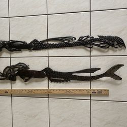 metal art, terra-cotta planters, pictures