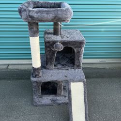 36"H Cat Tree House with 2 Condos